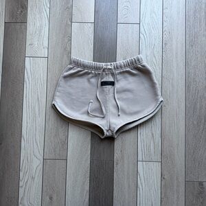 Essentials Light Ligth Brown Drawstring Shorts